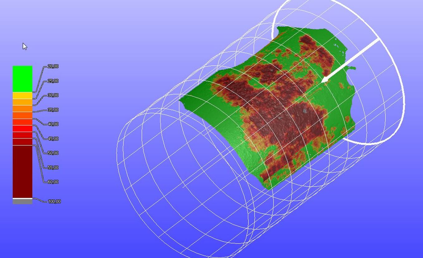 Modélisation de dommages par scanneur laser