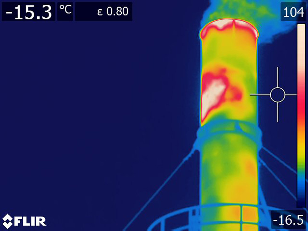 Inspection thermographique par drone